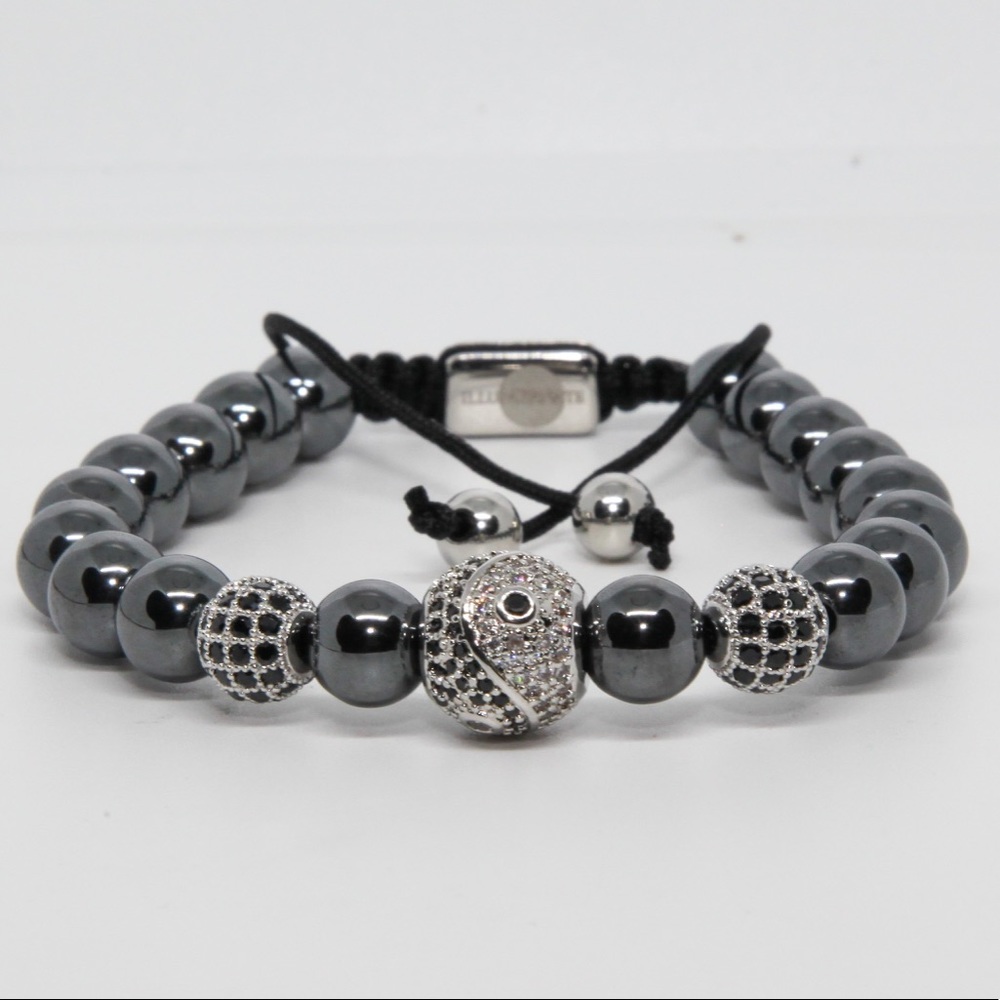 Natural Hematite Gemstone Bracelet